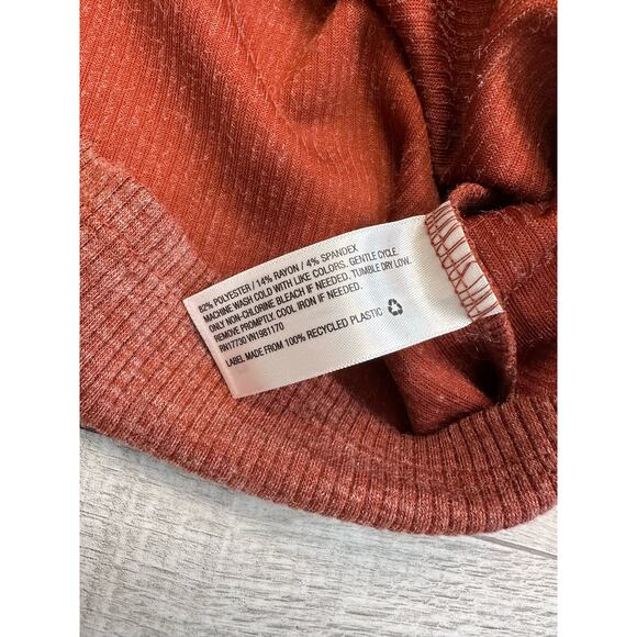 Prologue Burnt Orange Fitted Ribbed Tank Top Womens Plus XXL Scoop Neck Stretch - Picture 7 of 7